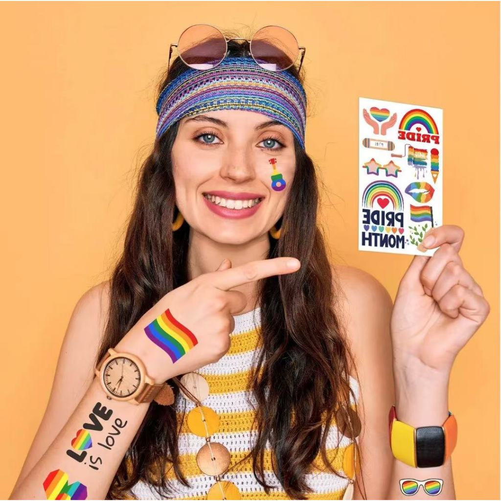 สติ๊กเกอร์ Pride Month DIY Ranbow Sticker