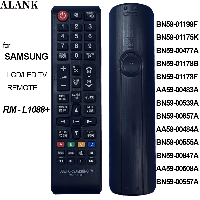 ALANK รีโมทสากล รีโมท Samsung LCD Smart รีโมททีวี (รุ่นอินฟราเรด) RM-L1088+