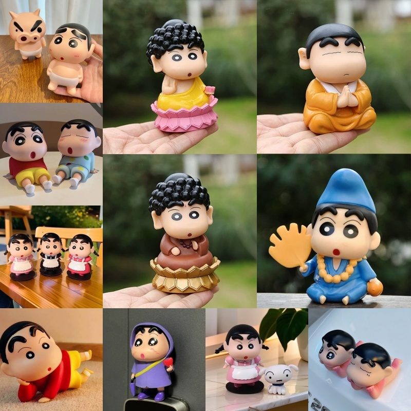 10ซม.ญี่ปุ่นอะนิเมะเครยอนชินจังcos Lordพระพุทธรูปน่ารักAction Figureพลาสติกของเล่นคอลเลกชันตุ๊กตาเดสก์ท็อปตกแต่งรถ