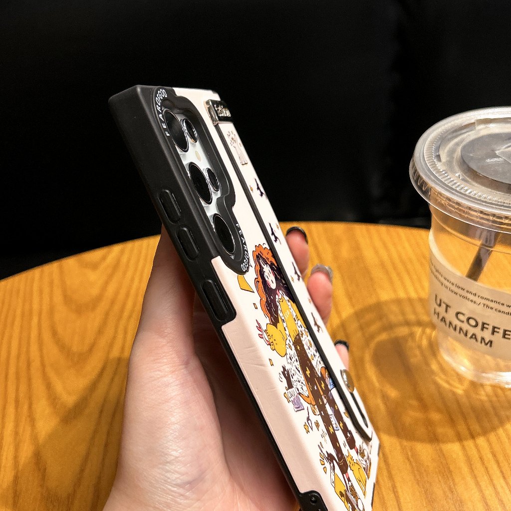 คอร์เทกซ์ การ์ตูนน่ารัก Butterfly Girl Magnetic แถบข้อมือ วงเล็บ เคส Samsung Galaxy S25 Ultra S25 Plus S25 S24 Ultra S24 Plus S24 S23 Ultra S22Ultra Case เคสโทรศัพท์ใหม่ ซิลิโคนอ่อนนุ่มป้องกันการตก เคสมือถือซัมซุง - รูปที่ 5