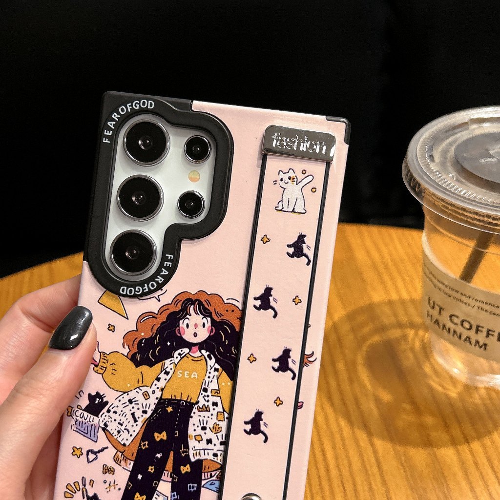 คอร์เทกซ์ การ์ตูนน่ารัก Butterfly Girl Magnetic แถบข้อมือ วงเล็บ เคส Samsung Galaxy S25 Ultra S25 Plus S25 S24 Ultra S24 Plus S24 S23 Ultra S22Ultra Case เคสโทรศัพท์ใหม่ ซิลิโคนอ่อนนุ่มป้องกันการตก เคสมือถือซัมซุง - รูปที่ 4