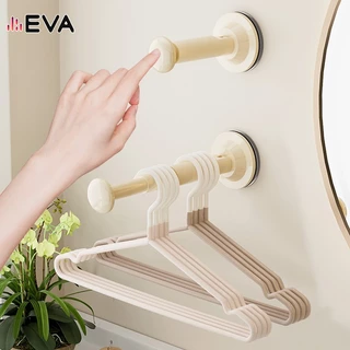 【EVA】【จัดส่งในพื้นที่】เสาแขวนได้ตะขอแขวนผนังถ้วยดูดประเภทเล็บติดตั้งฟรี