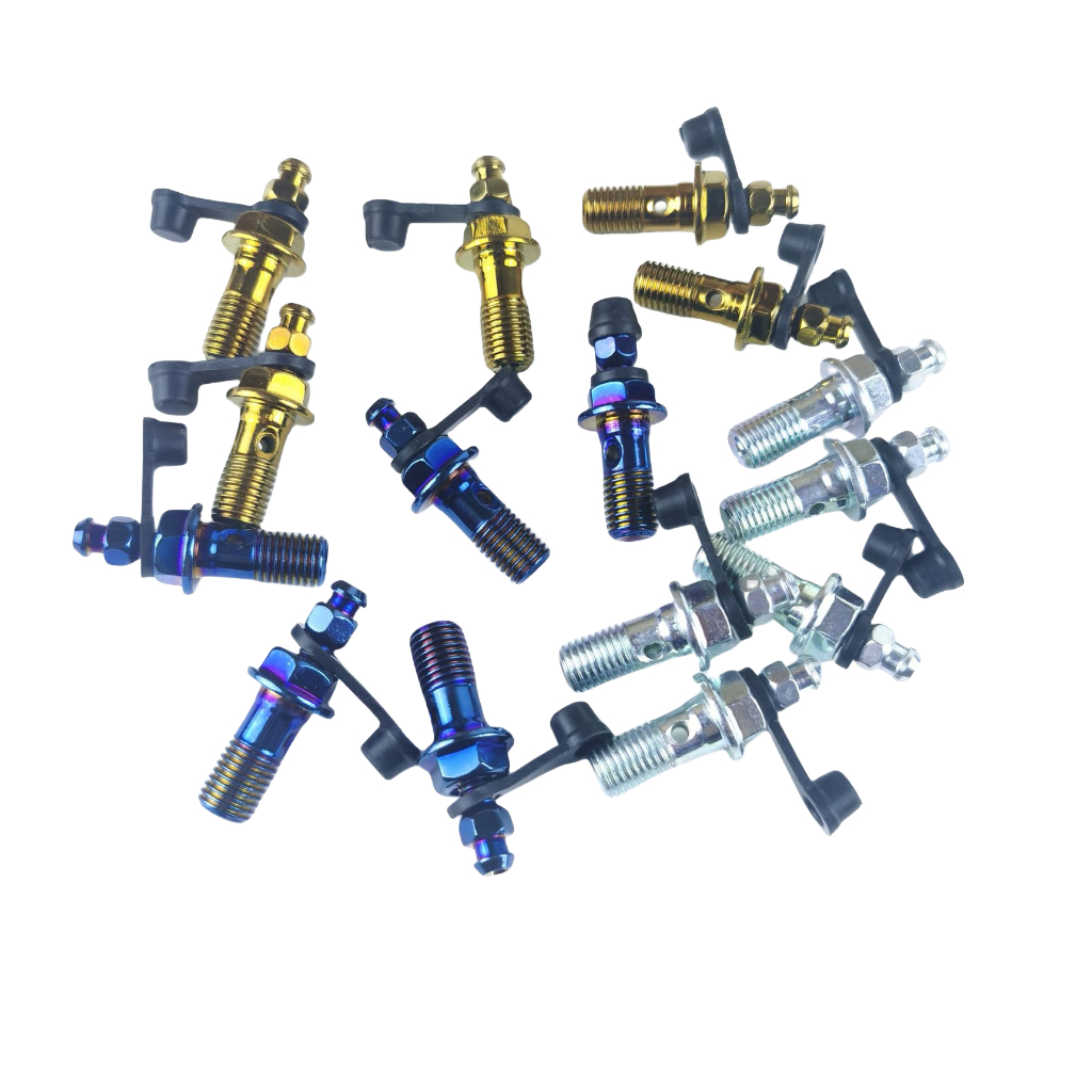 Universal รถจักรยานยนต์เบรค Bolts M10 x 1.25/1.0 ท่อเบรคสกรู Banjo Bolt คลัทช์เบรค Caliper สกรูสลักเกลียวเท้าเบรคปั๊มสลักเกลียว