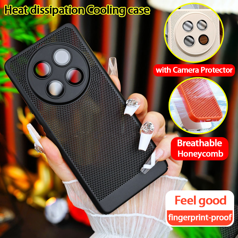 เคส Honor X9C X9D 5G เคส Honor X9C Smart 5G เคสกันกระแทก ระบายอากาศได้และมีระบบระบายความร้อน เคสมือถือพร้อมป้องกันเลนส์กล้อง ผิวสัมผัสด้าน สไตล์เรียบง่ายธุรกิจ กันรอยนิ้วมือ