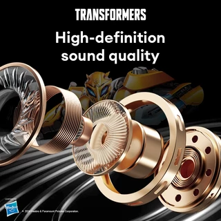 Transformers TF-T51 TWS หูฟังไร้สายบลูทูธไฮไฟสเตอริโอหูฟังเพลง/ชุดหูฟังเกม V5.4