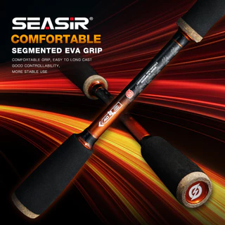 SEASIR Cast X เบ็ดตกปลาคาร์บอนไฟเบอร์ 1.83M-2.1M Zirconia ท่องเที่ยวแหวน Lure น้ําหนัก 7-25G 9KG Super Drag Spinning Rod & Casting Rod