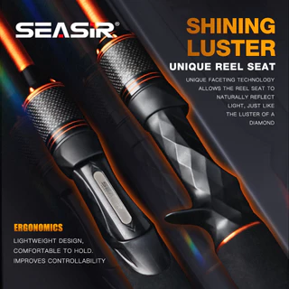SEASIR Cast X เบ็ดตกปลาคาร์บอนไฟเบอร์ 1.83M-2.1M Zirconia ท่องเที่ยวแหวน Lure น้ําหนัก 7-25G 9KG Super Drag Spinning Rod & Casting Rod