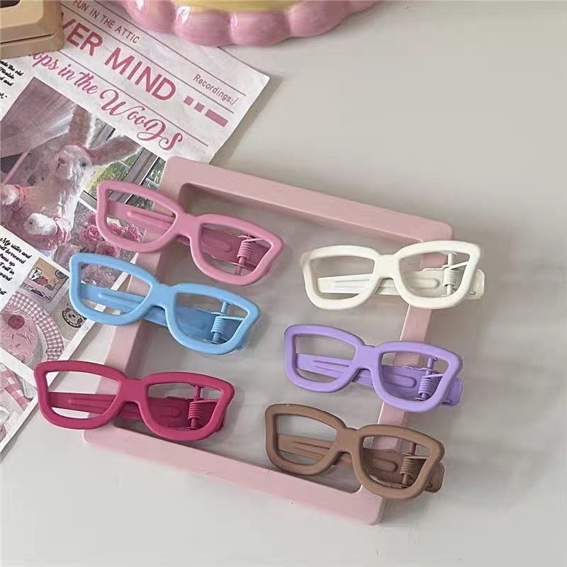 กิ๊บติดผม กิ๊บติดผมแว่นตาสีน่ารัก เครื่องประดับผม DIY กิ๊บติดผมหน้าม้าน่ารัก Barrettes