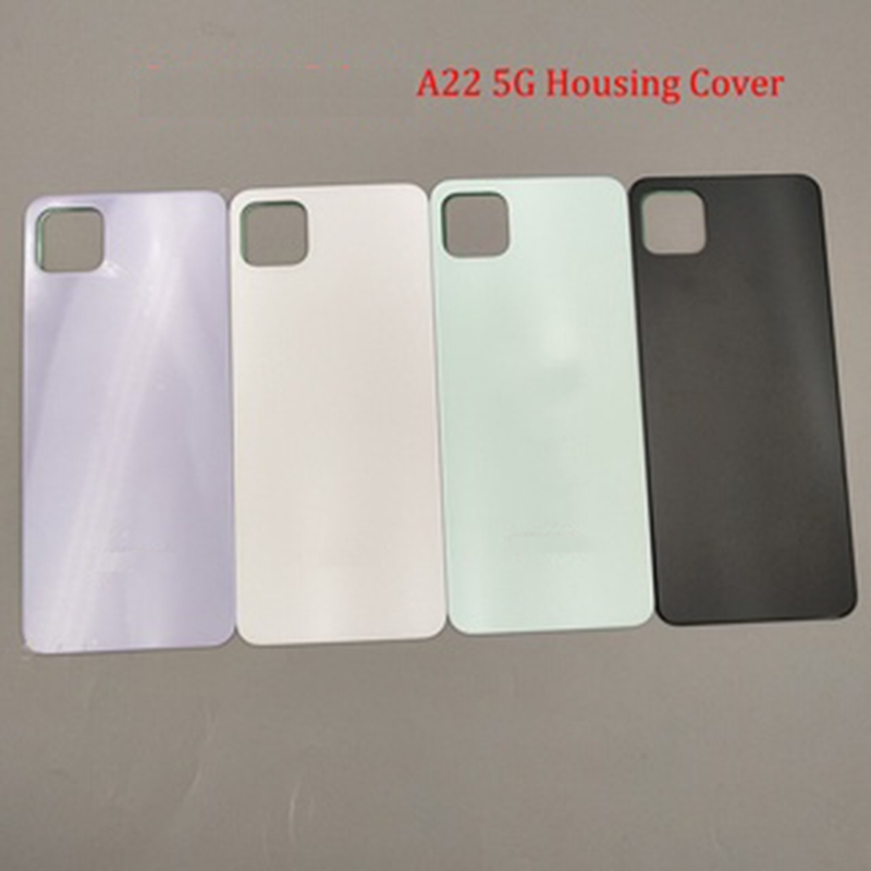 สําหรับ Samsung Galaxy A22 4G 5G A225 A226 พลาสติกฝาหลังแบตเตอรี่ด้านหลังแผงที่อยู่อาศัยเปลี่ยนกรณี