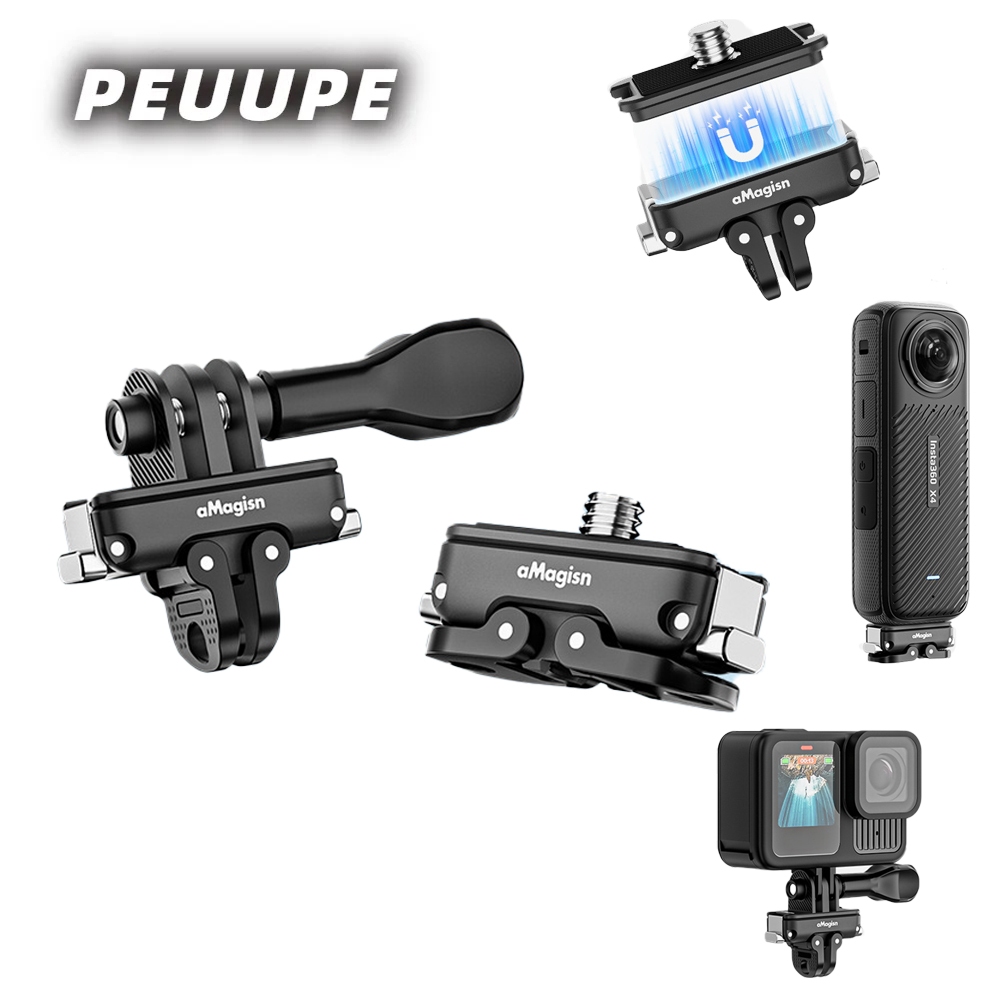 เหมาะสําหรับ Insta360 X5/X4 ขนาดเล็ก Quick Release อะแดปเตอร์แม่เหล็ก Mini Quick Release แผ่น DJI ACTION5Pro/4/GoPro/Micro ชุดอะไหล่แปลงเดี่ยว