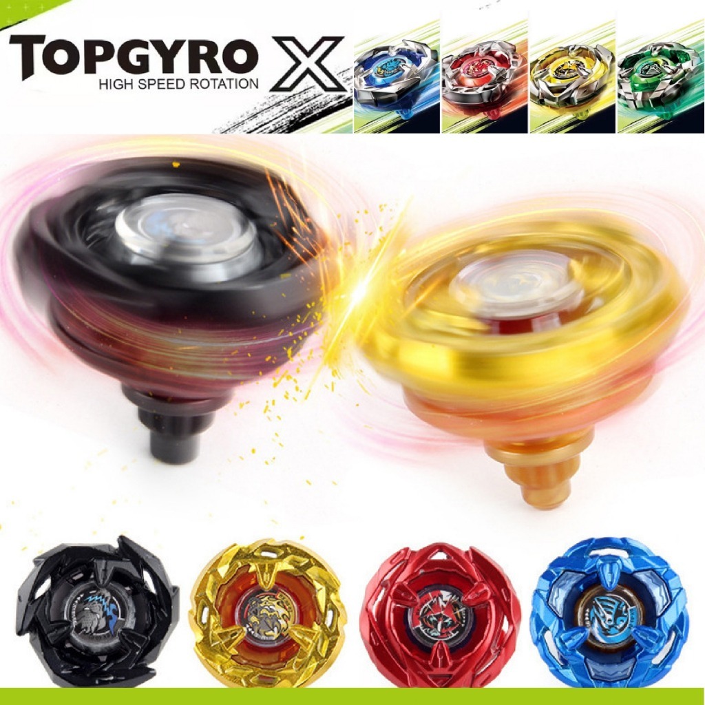 TOPGYRO X Flying Top Launcher Flying ของเล่นเด็กเริ่มต้นโลหะของเล่นต่อสู้หมุน Launcher Flying Top La
