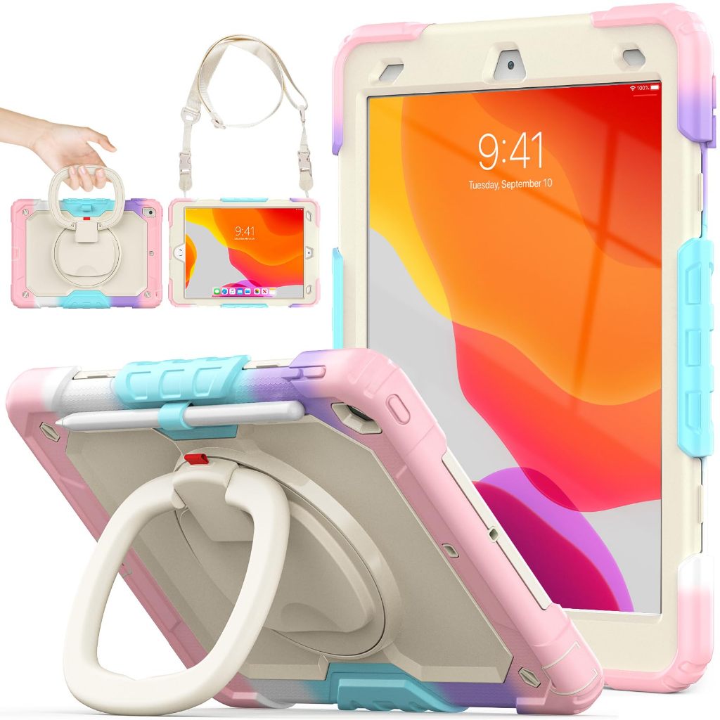 NEOMIXX เคสแท็บเล็ตสําหรับ Apple iPad (A16) 11th/10th/9th/8th/7th/6th/5th Generation 11/10.9/10.2/9.7" นิ้ว, เคส iPad Mini, iPad Air 13"/11" ฝาครอบ Pro/10.9"