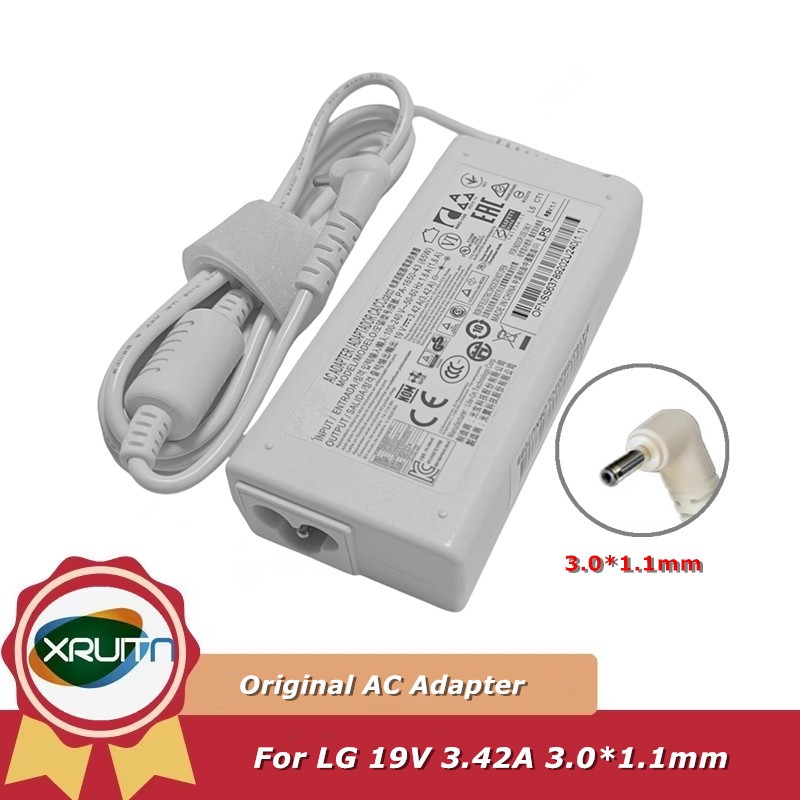 ของแท้ PA-1650-43 DA-48F19 อะแดปเตอร์ AC 19V 3.42A 65W แหล่งจ่ายไฟสําหรับ LG GRAM 14Z980C 15Z970 15Z