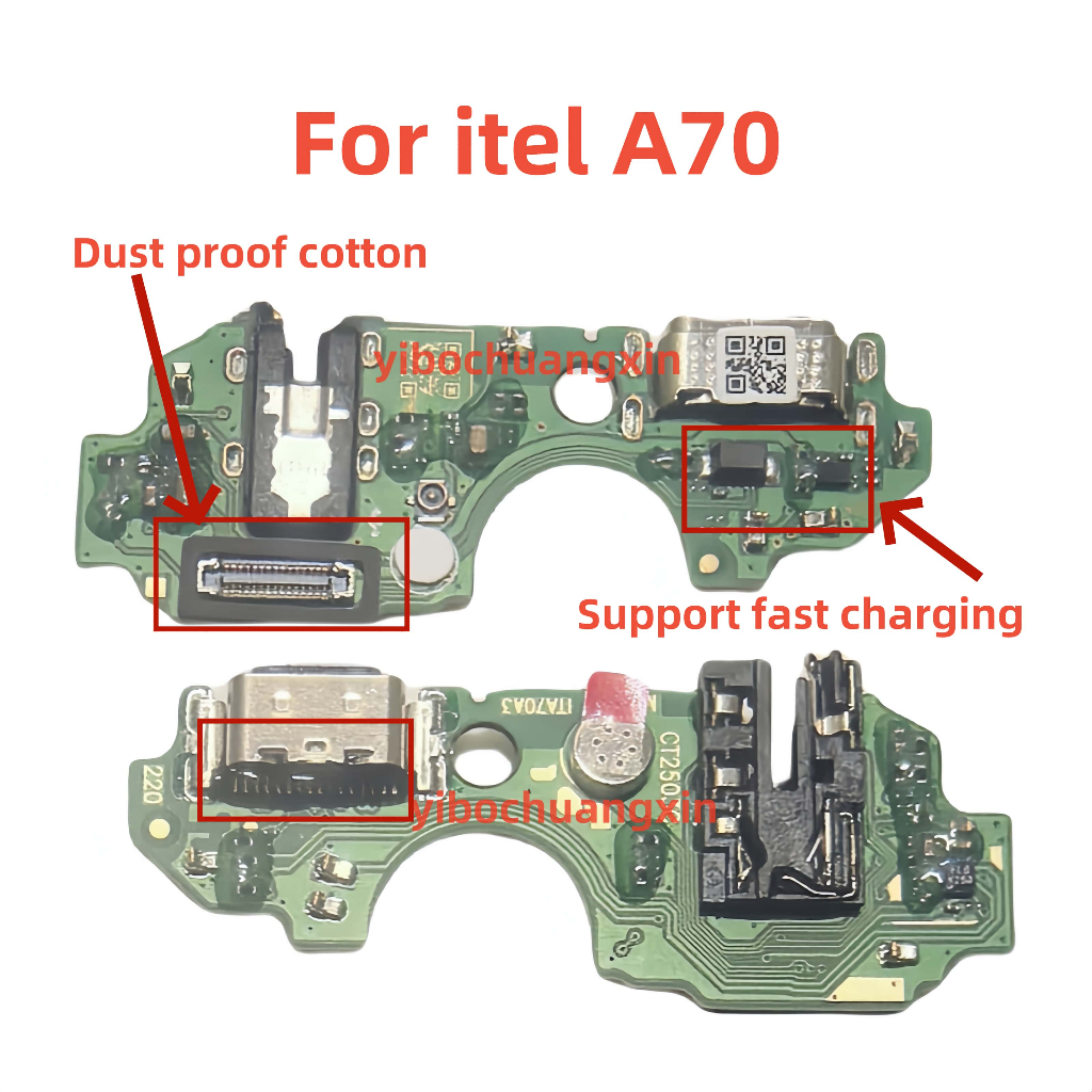 แพรตูดชาร์จ (Charging Port Flex ) เหมาะสําหรับ itel A70 บอร์ดชาร์จเร็ว USB