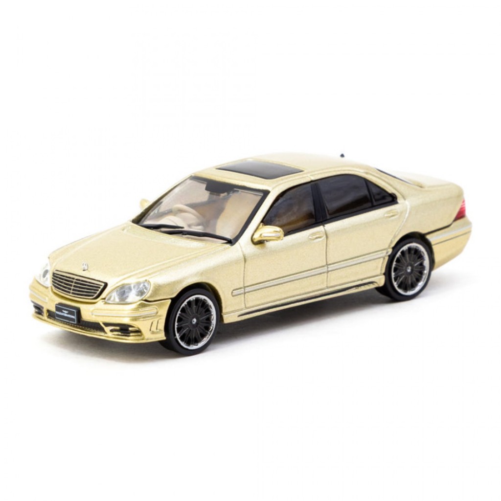 Tarmac Works T64G-072-GO 1/64 Mercedes-Benz S-Class Wald Gold Diecast Scale รถโมเดล