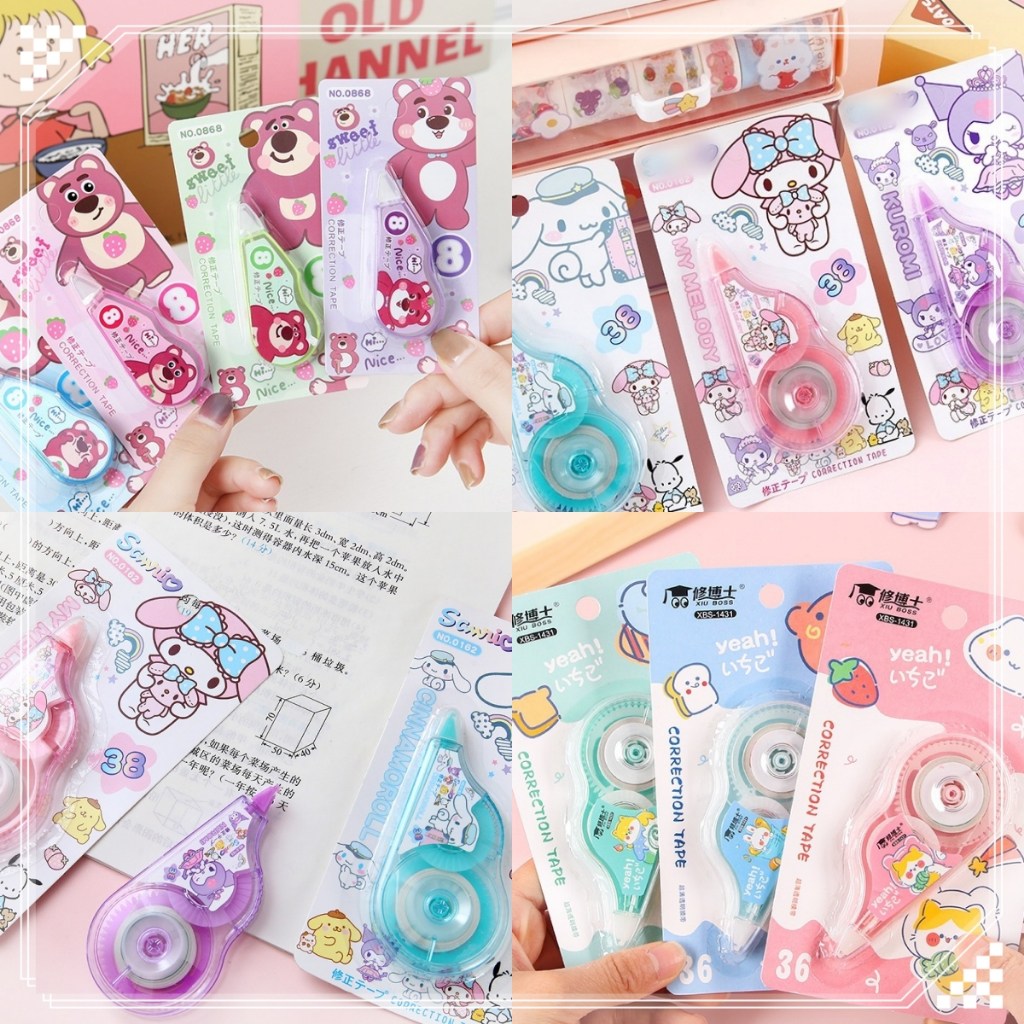 Letit | เทปลบคำผิด การ์ตูนน่ารัก สร้างสรรค์เครื่องเขียนโรงเรียน