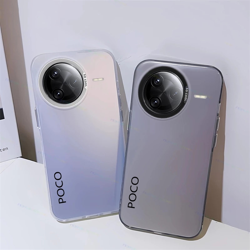เคสโทรศัพท์สําหรับ Xiaomi POCO F7 Ultra กรณี POCO F7 F6 F5 Pro F4 F3 GT หรูหราโลหะ Aurora ผิว Matte ฝาครอบ