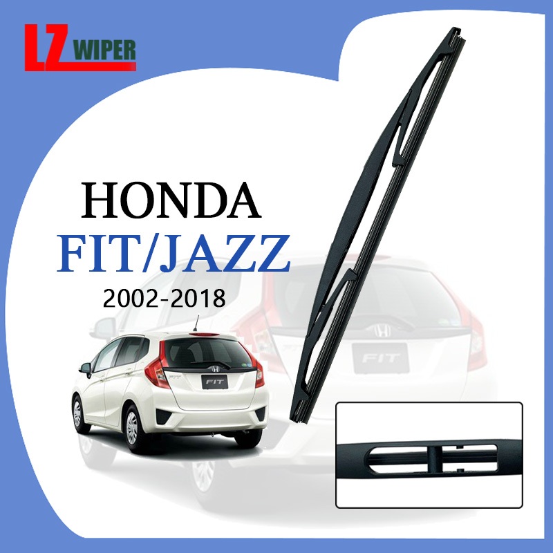Honda Fit / Jazz ใบปัดน้ําฝนด้านหลัง ฮอนด้า พอดี/แจ๊ส สําหรับ 2002 ถึง 2018 รุ่น ใบปัดน้ําฝนกระจกด้านหลังรถยนต์