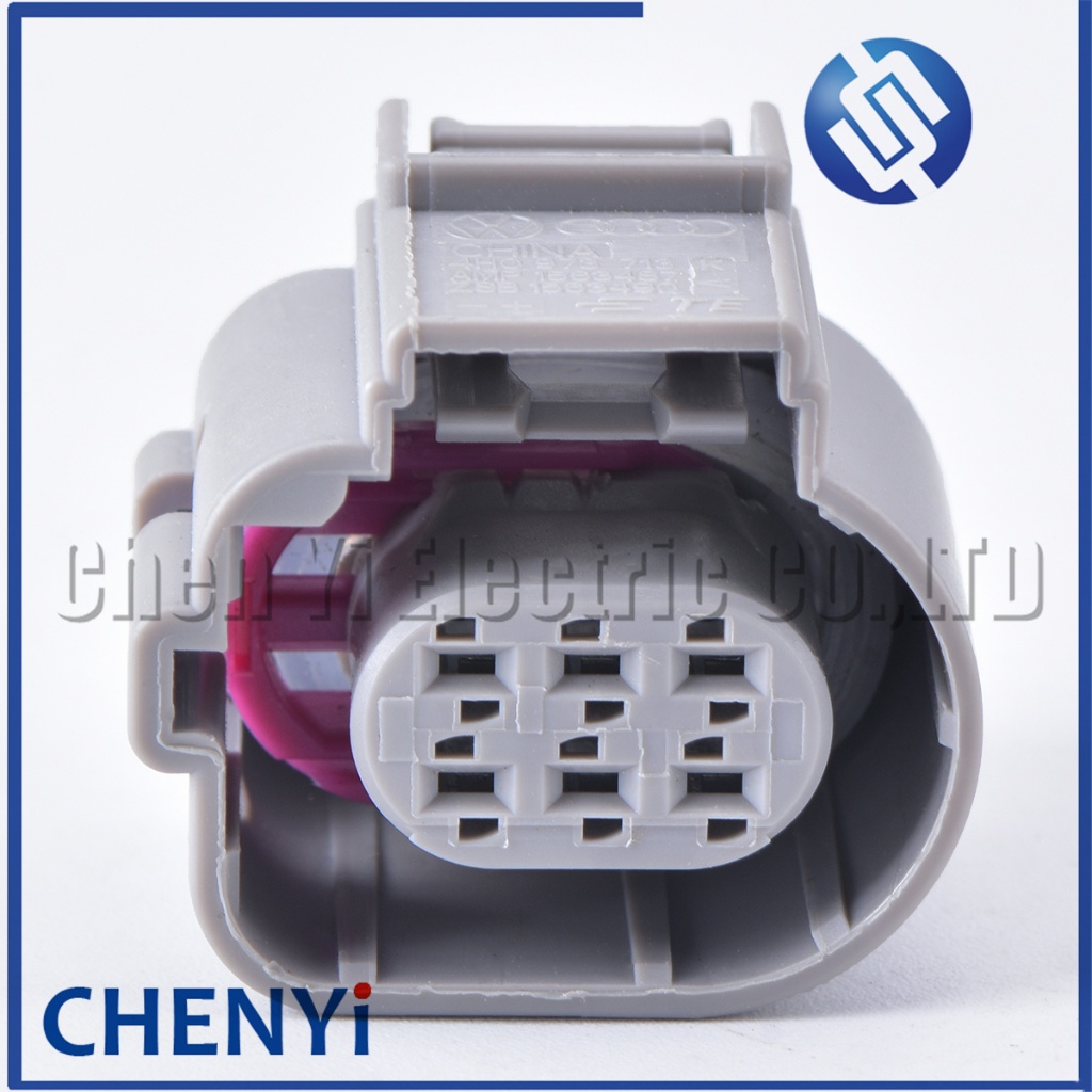 6 Pin สีเทา ขั้วต่อกันน้ําอัตโนมัติ ปลั๊กเซนเซอร์ออกซิเจนหน้า คันเร่ง EGR ปลั๊กวาล์ว 4H0973713B 4H0 973 713B 4H0973713 - รูปที่ 3