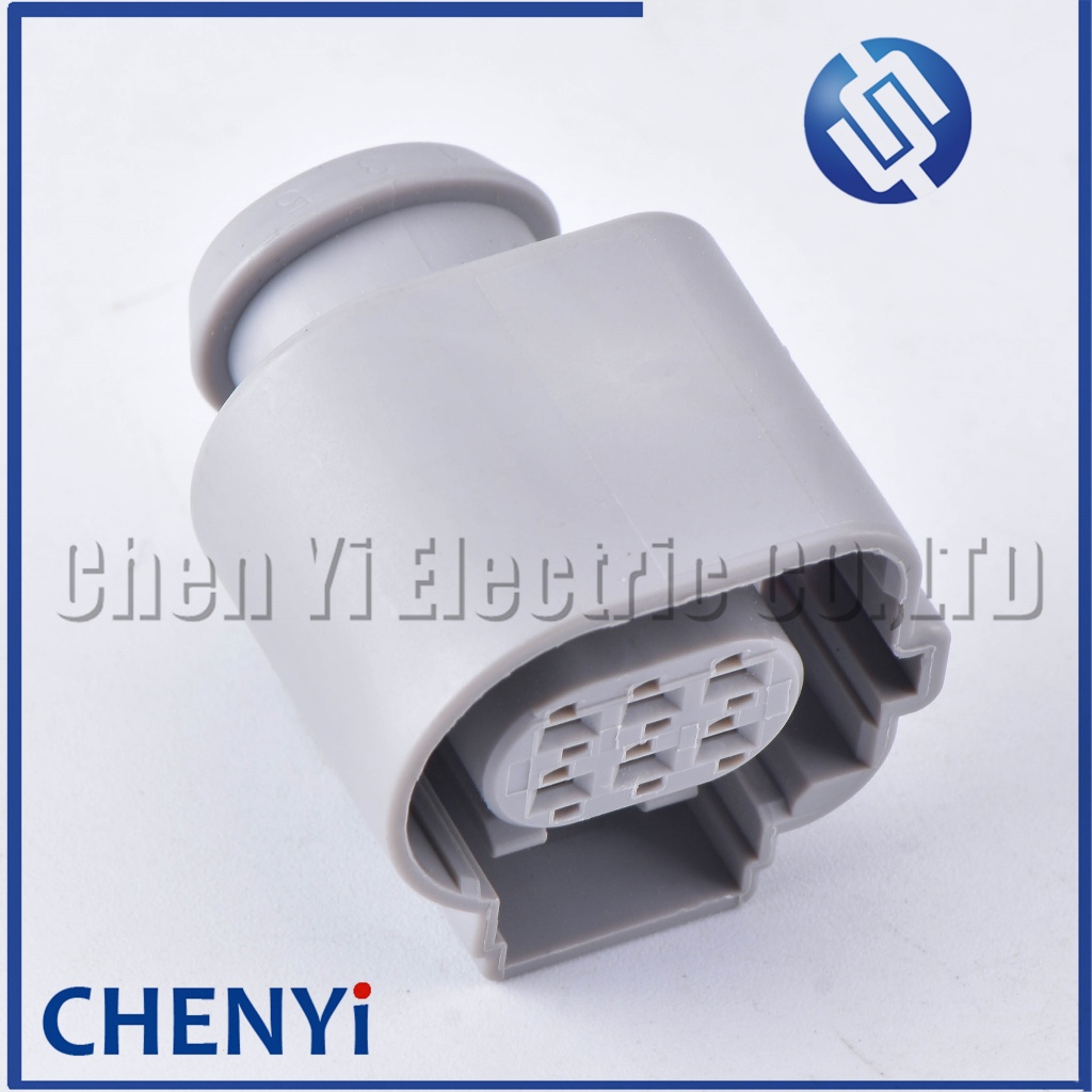 6 Pin สีเทา ขั้วต่อกันน้ําอัตโนมัติ ปลั๊กเซนเซอร์ออกซิเจนหน้า คันเร่ง EGR ปลั๊กวาล์ว 4H0973713B 4H0 973 713B 4H0973713 - รูปที่ 2