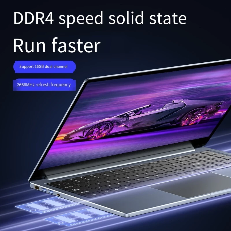 2026 แล็ปท็อปสํานักงานใหม่ 15.6 นิ้ว FHD Intel Core i7 8565U Iaptop Ram 16g DDR4 512GB SSD Windows 11 Pro แล็ปท็อป thumbnail 3