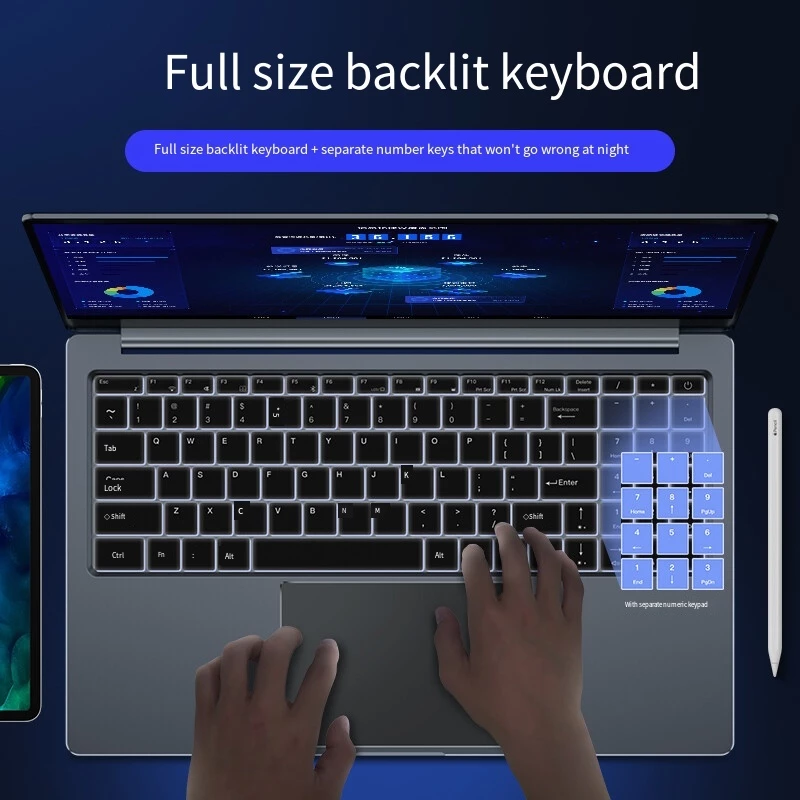 2026 แล็ปท็อปสํานักงานใหม่ 15.6 นิ้ว FHD Intel Core i7 8565U Iaptop Ram 16g DDR4 512GB SSD Windows 11 Pro แล็ปท็อป thumbnail 5