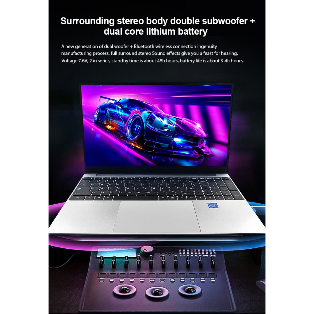 ยี่ห้อใหม่ Intel Core i7 แล็ปท็อป 16GB RAM 1TB SSD หน้าจอ 15.6 นิ้วในตัว WEBCAM WiFi บลูทูธแล็ปท็อปธุรกิจแบบพกพา Windows11