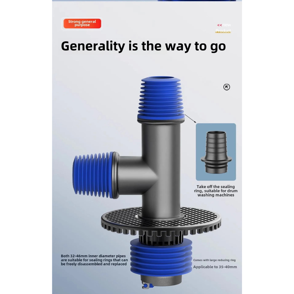 🚚ท้องถิ่น🚚 ท่อระบายน้ําเครื่องซักผ้าห้องครัวท่อระบายน้ํา 3-Ways Joint Filter อ่างล้างจานเครื่องล้างจานระบายน้ํามัลติฟังก์ชั่นน้ํา จําหน่าย - รูปที่ 4