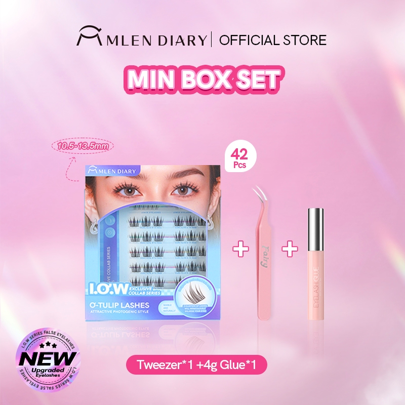 MLEN DIARY ขนตาปลอมความจุสูงธรรมชาติ Wispy Cluster Lashes Sunflower Lash Extension ของขวัญวันหยุด ราคา ถูกที่สุด ดีลบีเคเค แกลเลอรีภาพที่ 3