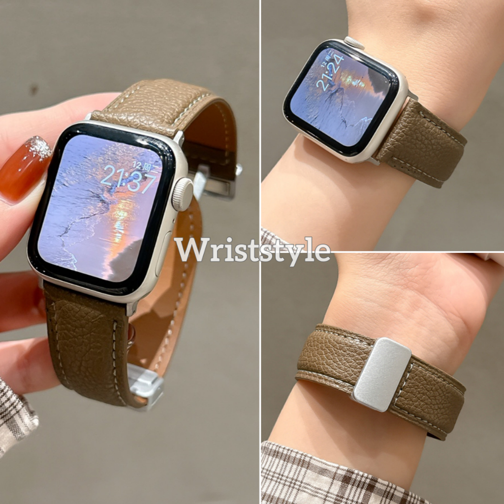 Huawei watch fit4 Magnetic buckle สายหนังสําหรับ huawei fit3 Breathable เปลี่ยนสร้อยข้อมือสําหรับ fit4pro อุปกรณ์เสริม Skin friendly