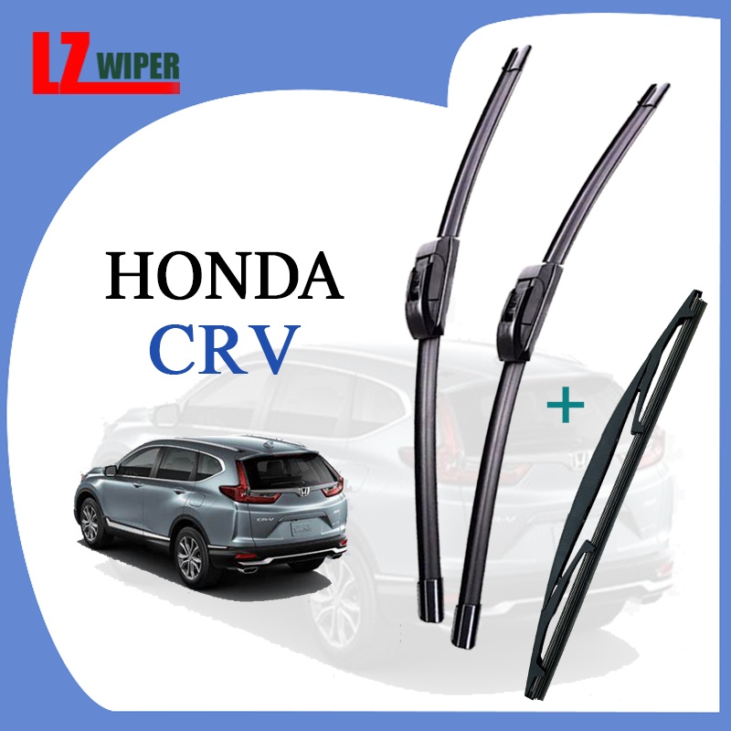 ชุดปัดน้ําฝน Honda CRV (ด้านหน้า + หลัง 3 ชิ้น) สําหรับ Gen 1/2/3/4/5 CR-V ใบปัดน้ําฝนรถยนต์ชุด