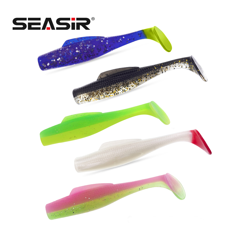 Seasir Paddle Tail Swimbaits TPE วัสดุ 8 ชิ้น/6 ชิ้นลอยเหยื่ออ่อนหลายสี 2 กรัม/5 กรัม, 6 ซม./8 ซม.เหยื่อตกปลาชุดสําหรับน้ําจืดน้ําเค็ม