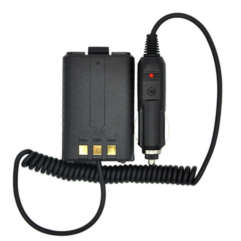 12V Car Charger Baofeng UV-5R Walkie Talkie แบตเตอรี่ Eliminator สําหรับ UV5R UV-5RE UV-5RA Series W