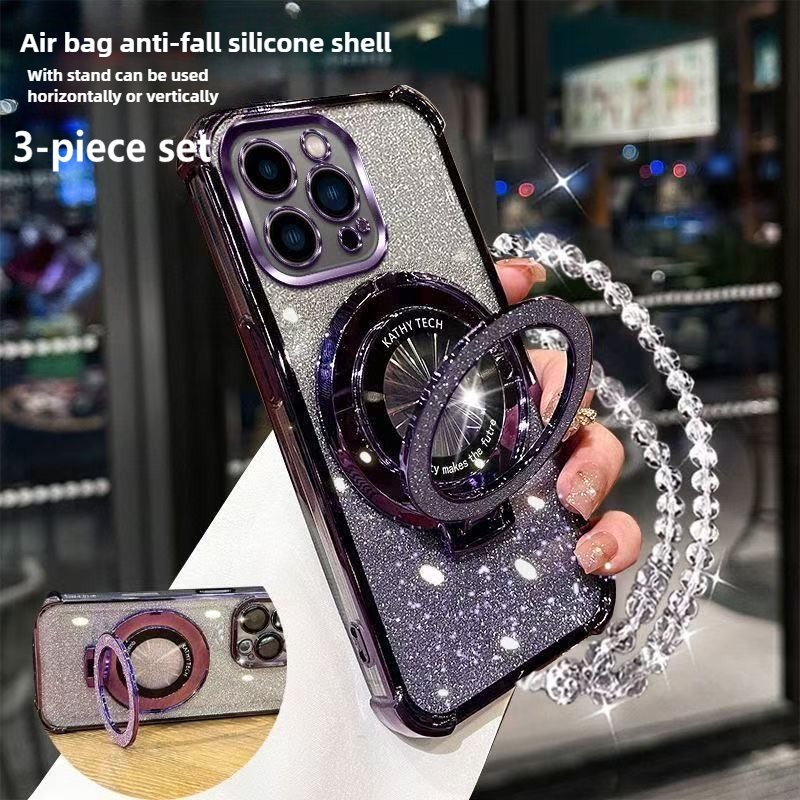 【3 in 1】For Realme 7 Pro 8 5G V13 9 Pro 5G Narzo 50 Pro 5G Narzo N53 neo 7 โทรศัพท์มือถือกรณีนุ่มซิลิโคนกันกระแทกปกการออกแบบใหม่สวยงามมือเชือกวงเล็บ