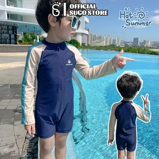 SUGE ชุดว่ายน้ำเด็ก 2-11 ปี ชุดว่ายน้ำหมีแพนด้า แบบแห้งเร็ว ป้องกันแดด
