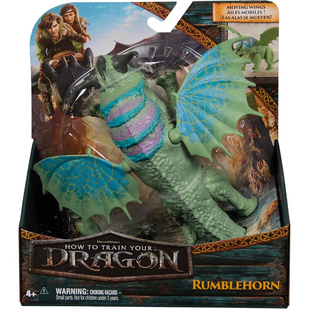 DreamWorks Dragons How to Train Your Dragon, Rumblehorn 7.5 Dragon Action Figure