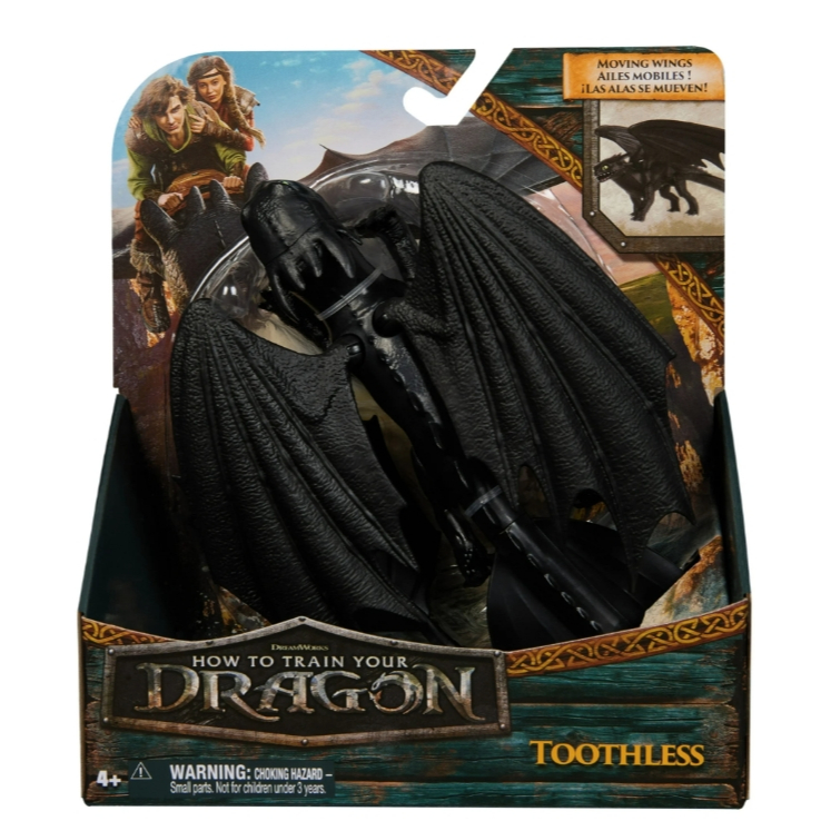 Dreamworks Dragons, How to Train Your Dragon, Toothless 9 Dragon Action Figure