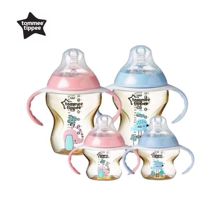 Tommee Tippee Closer to nature ป้องกันอาการจุกเสียด PPSU ขวดนมนมเด็กลํากล้องกว้างอัตโนมัติ 150/260ml