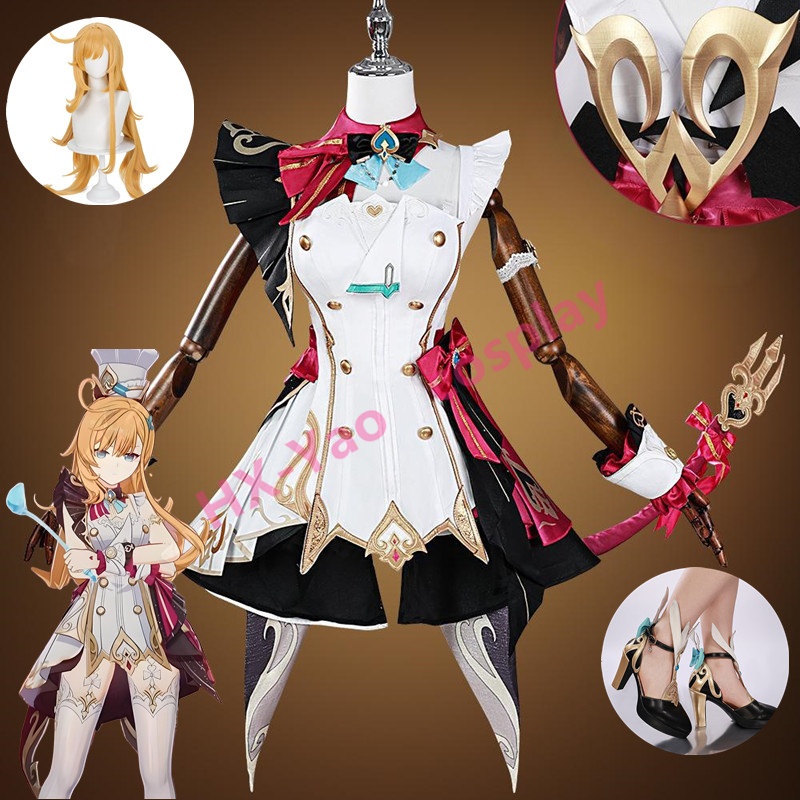 【HX-YAO】Genshin Impact Escoffier cosplay Game costumes Demon Chef คอสเพลย์อะนิเมะเครื่องแต่งกายประสิทธิภาพ