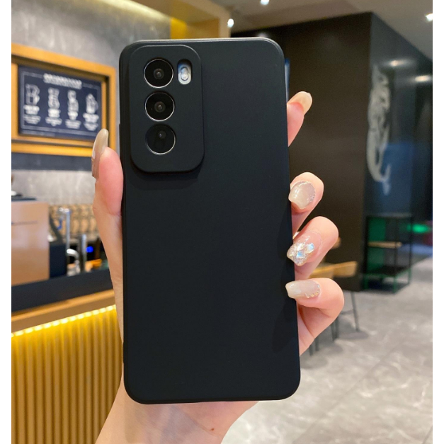 ซิลิโคนเหลวป้องกันกรณีสีดําสําหรับ OPPO A3Pro A79 A98 A78 ค้นหา X8 Reno 13 12 11 10 8 Pro 8Z 8T 7 6 