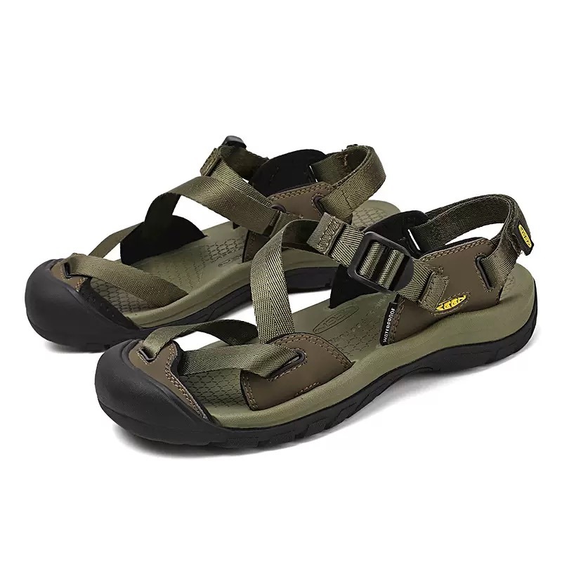 Koen ZERRAPORT II ฤดูร้อนกลางแจ้ง Anti-slip Camping เดินป่า Creek-tracing รองเท้าผู้ชายผู้หญิงสไตล์เดียวกัน Baotou รองเท้าชายหาด