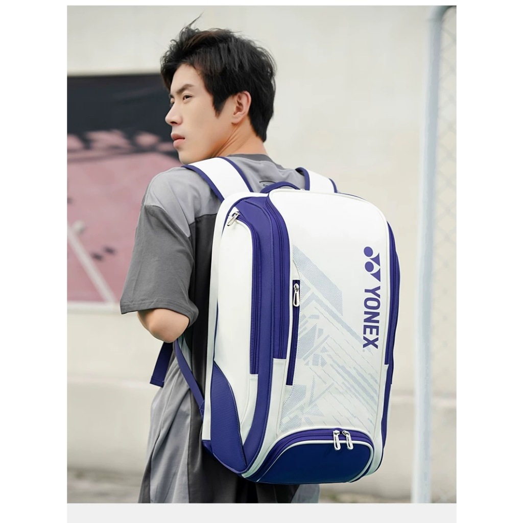 กระเป๋าแบดมินตัน YONEX YONEX yy2025 กระเป๋าเป้สะพายหลังเทนนิสสไตล์ใหม่ความจุขนาดใหญ่ BA02512EX