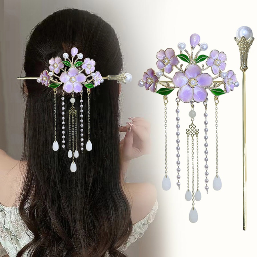 High-End Hairpin หรูหราสไตล์ใหม่ Retro สไตล์ Hairpin