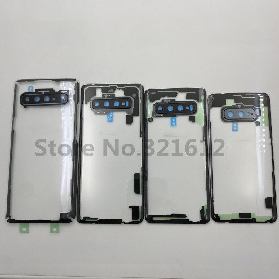 โปร่งใสสําหรับ SAMSUNG Galaxy S7 edge S8 S9 หมายเหตุ 8 หมายเหตุ 9 note10 S10E S10+PLUS 5G S20 Ultra ฝาหลังแบตเตอรี่แก้ว