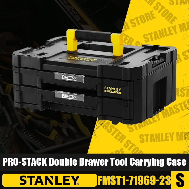 STANLEY FMST1-71969-23 PRO-STACK Double Drawer Tool Carrying Case Stackable Organizer Multi-Function