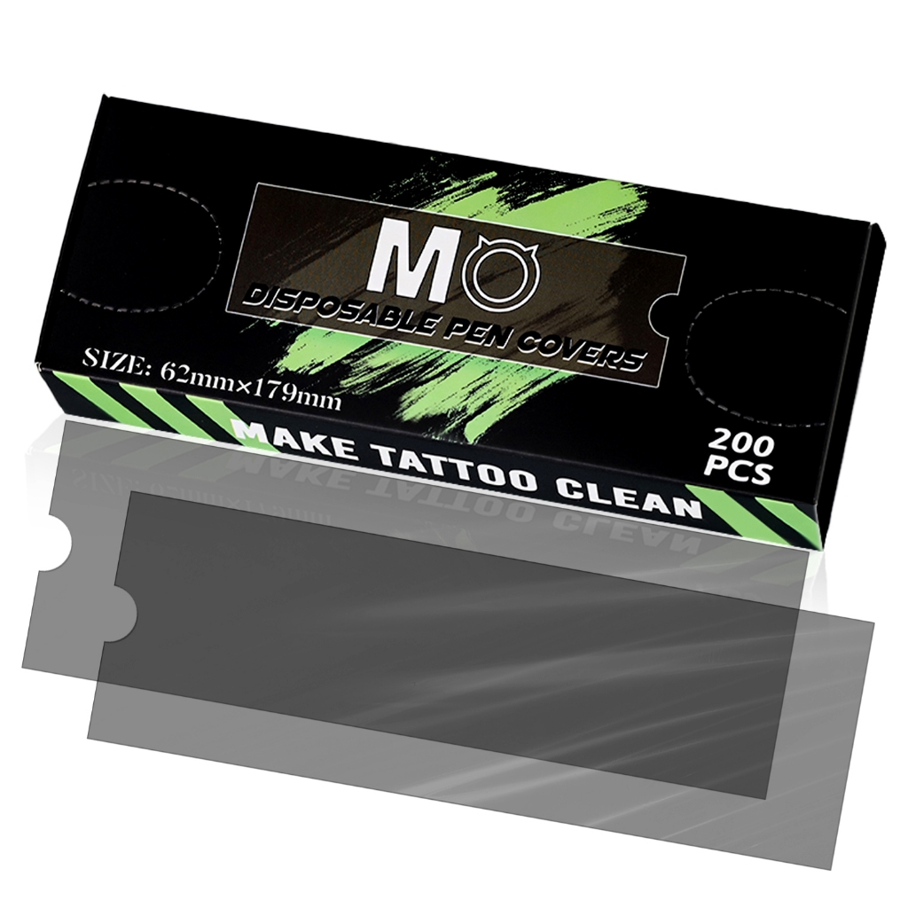 MO ถุงเครื่องสัก 200 ชิ้น เครื่องสัก ถุงป้องกันรอยสัก 62มม*179มม สีดำใส แบบใช้แล้วทิ้ง ป้องกันฝุ่น กันน้ํา อุปกรณ์สัก อุปกรณ์สัก – Molong Tattoo Supply