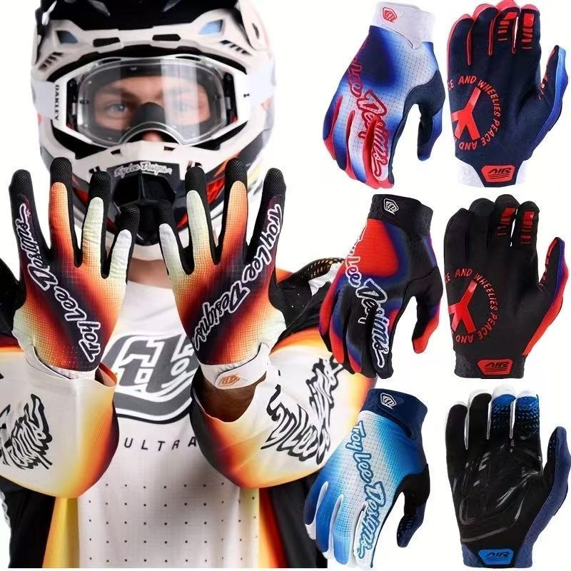 ใหม่อเมริกัน TLD AIR ถุงมือจักรยานขี่รถจักรยานยนต์ off-road ทนต่อการสึกหรอลื่น breathable การบีบอัด cuffs