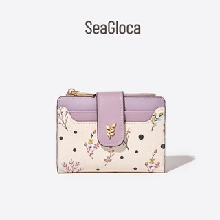 SeaGloca Floral  Print Zipper Bifold Short Wallet For Woman No 1845