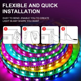 ไฟแต่งห้อง โคมไฟตกแต่งห้อง แถบ LED RGB 5050 ทีวี คอมพิวเตอร์ แบ็คไลท์ ตกแต่งห้อง โคมไฟ