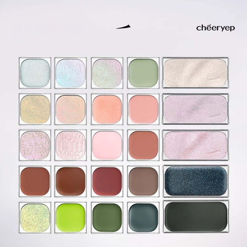 CHEERYEP ครีมอเนกประสงค์ Monochrome Eyeshadow Chameleon Blush Lip Mud Daily Light แต่งหน้า QIANYAN